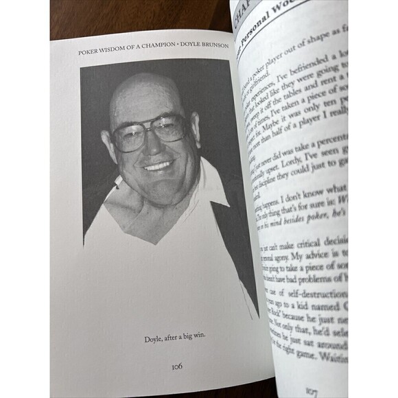 Poker Wisdom of a Champion by Doyle Brunson (2003, Trade Paperback) - Picture 4 of 4